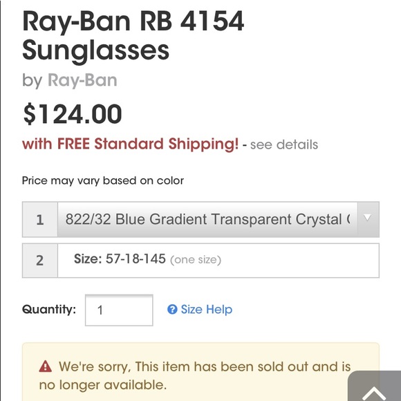 Ray-Ban Blue gradient polarized Sunglasses w case - Picture 5 of 5